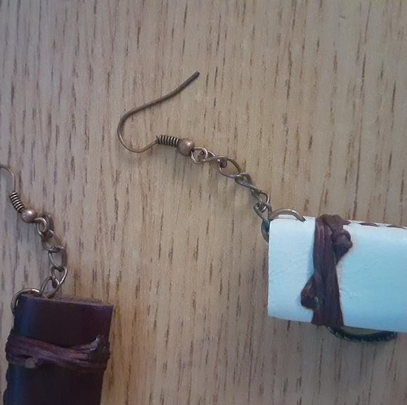 Book Earrings - Picture 2 of 6